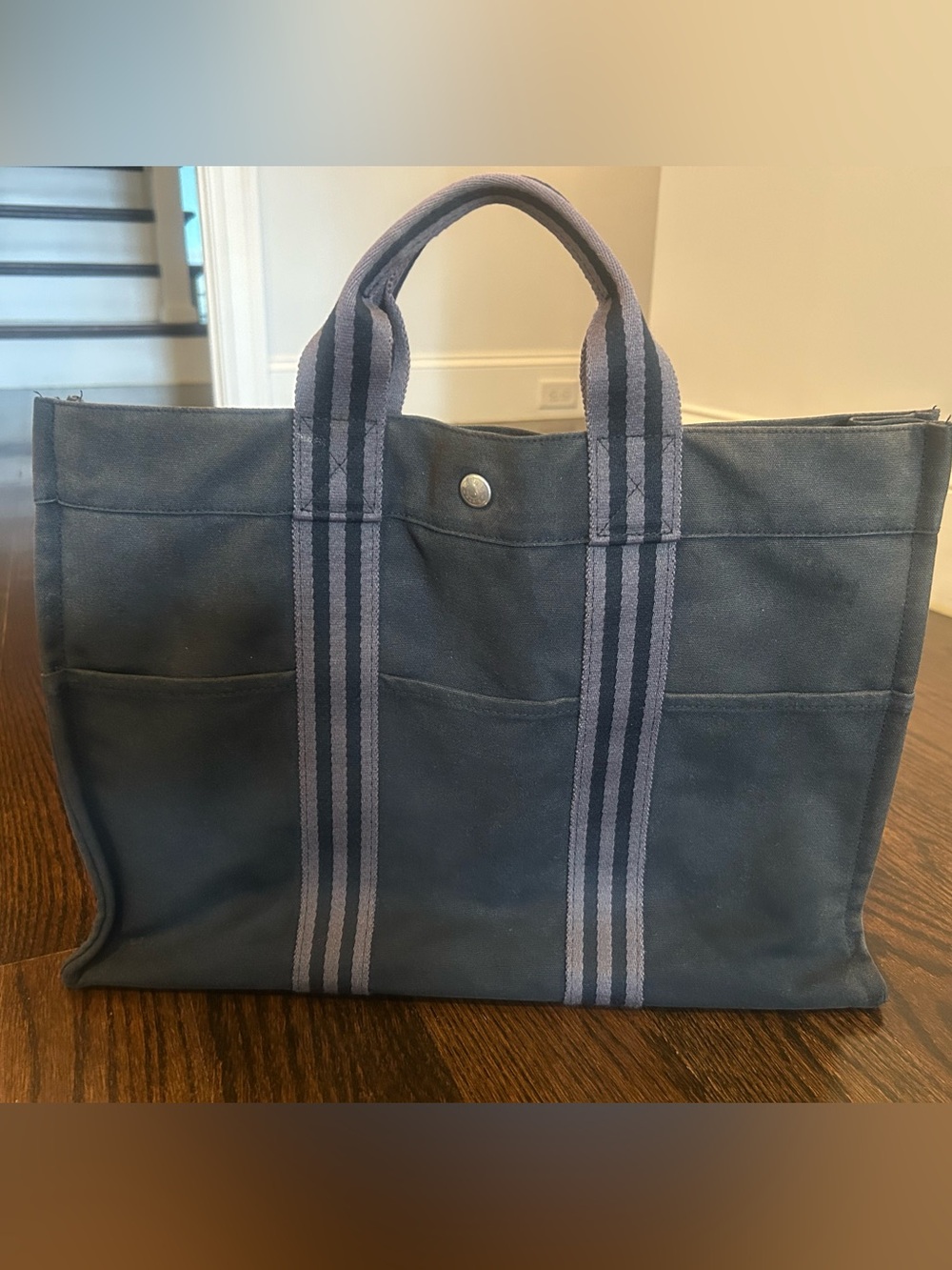 Hermes Canvas Tote.